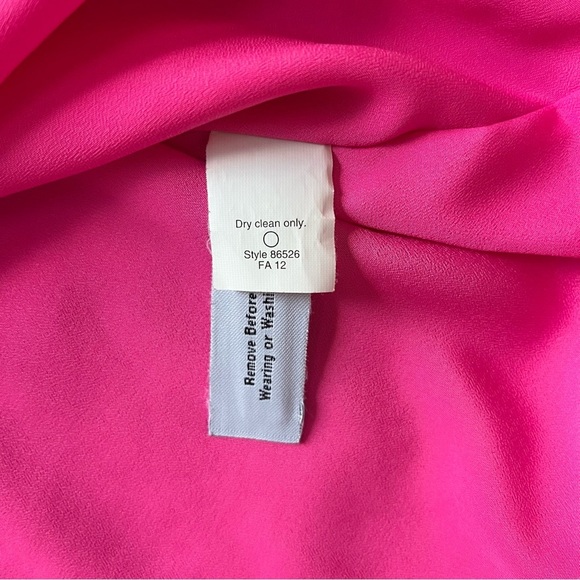 J. Crew Silk Pink Sleeveless Ruffled Blouse Sz 8 - Picture 7 of 8